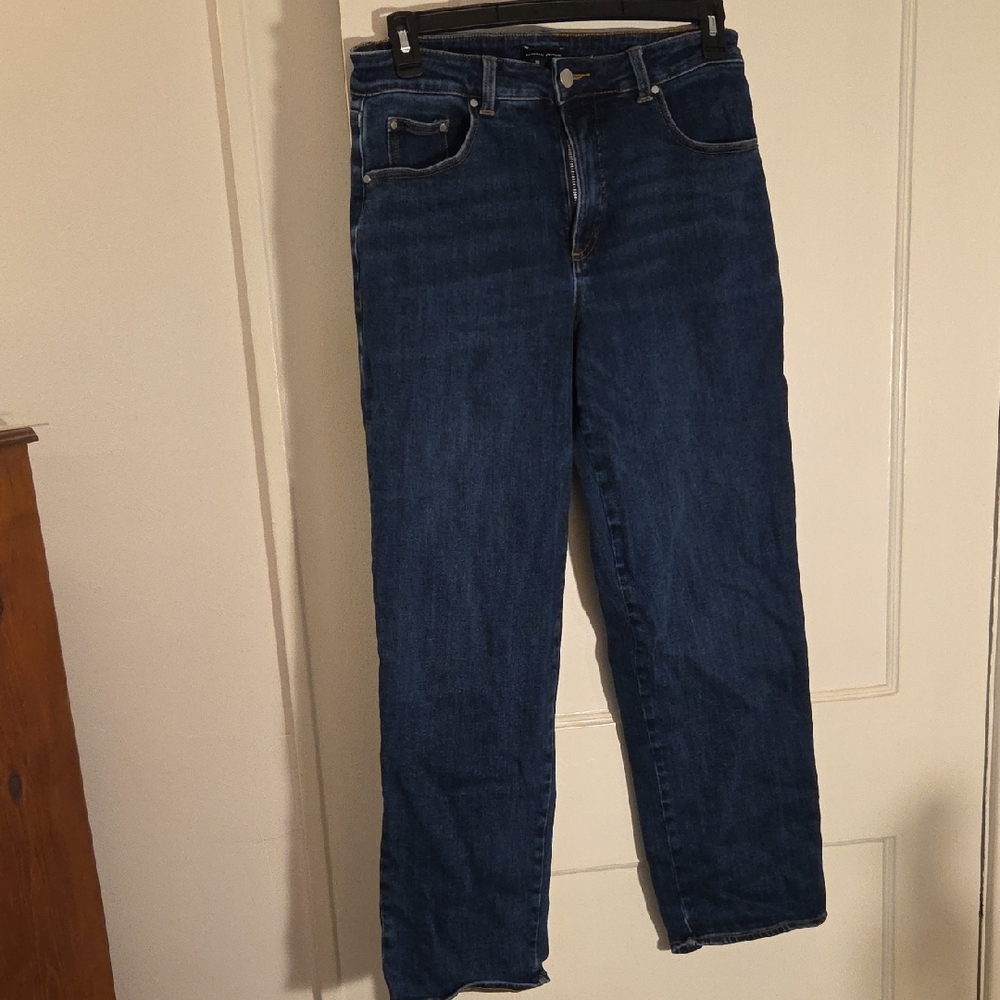 Classic Blue Denim Jeans, Straight Leg Universal Standard 10